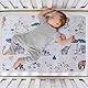 Baby Wickelunterlage 2 Stück, Waschbar Säugling Wickelunterlage für Babys und Kleinkinder, Wasserdicht Atmungsaktiv Wiederverwendbare Wickelauflagen Changing Mat(Dinosaurier, 50x70cm)