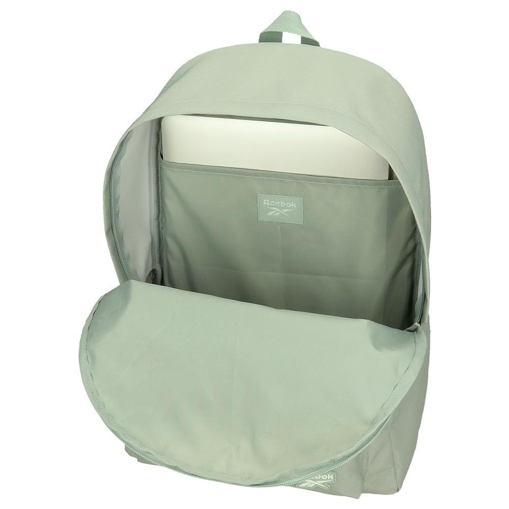Reebok Trace, mochila escolar, mochila verde fabricada en poliéster, Tirantes anchos, ergonómicos y acolchados, varios compartimentos, de Joumma Bags