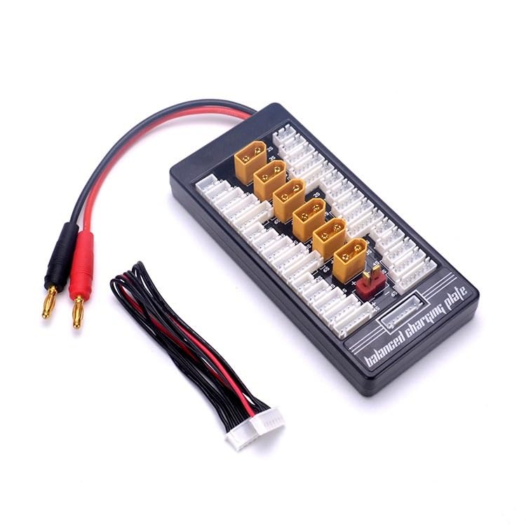 (2 pc) FlyRobo 4mm Banana Connector XT60 Plug 2-6S Lipo Battery Parallel Charging Board 2