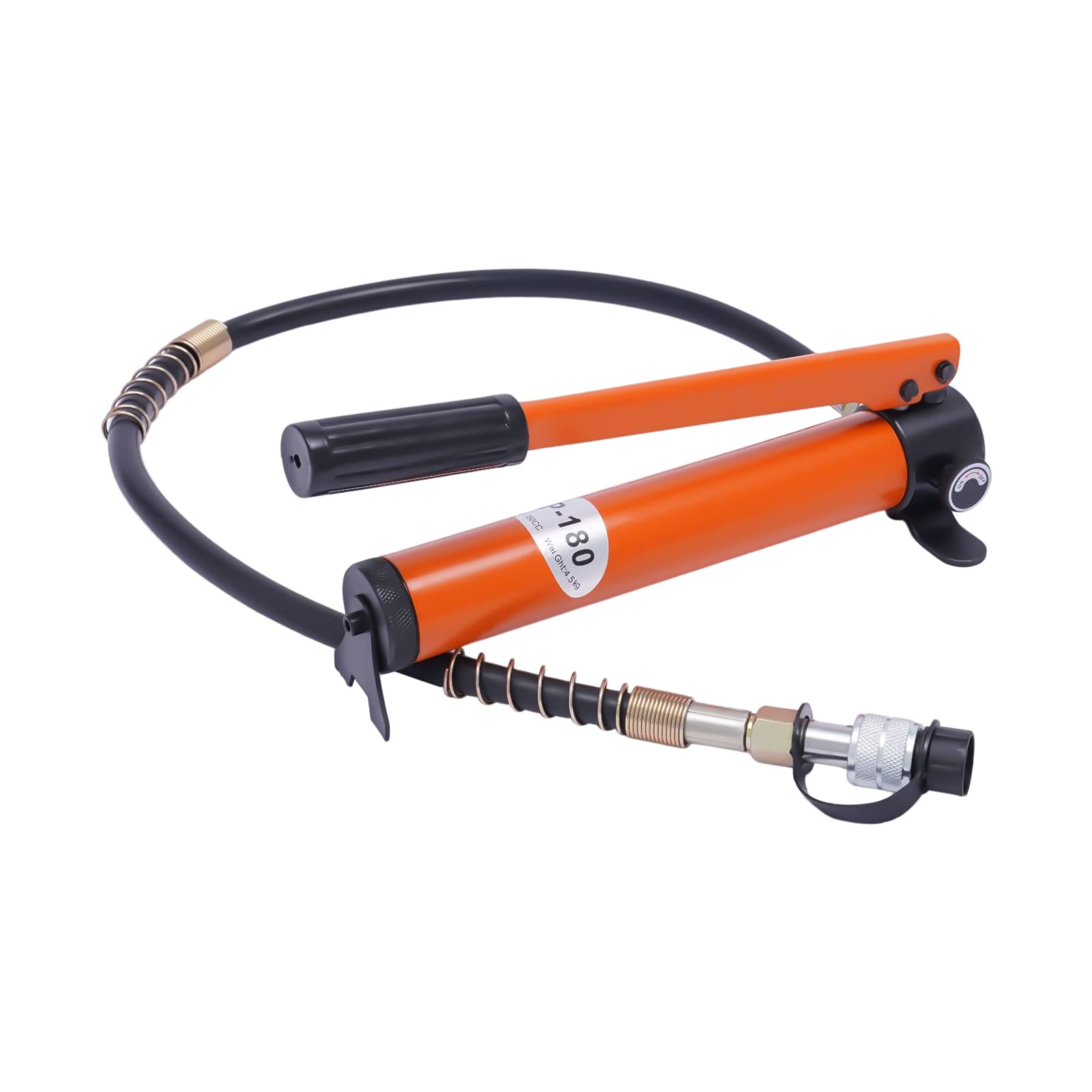 Cilindro idraulico 10T/20T professionale con pompa idraulica CP-180, pompa idraulica manuale, tubo da 1 m, contenuto di olio 350 cc, alta pressione 700 kg/cm², cilindro idraulico per ingegneria