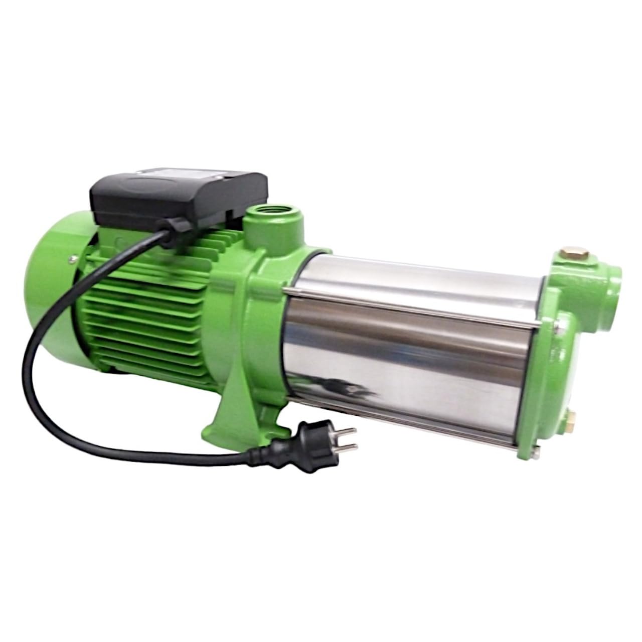 Kreiselpumpe Edelstahl 1,1 KW 5400 L/h 6,5 Bar Druck Gartenpumpe mit Edelstahlschaufelräder