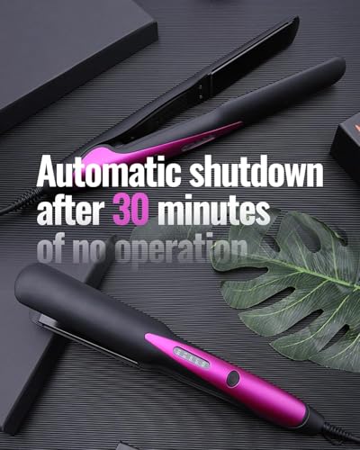 Hair Straightener,Hair Straighteners for Women,Ceramic Panel with 4-Step Temperature Setting and Anti-scalding (Rose) - Image 4