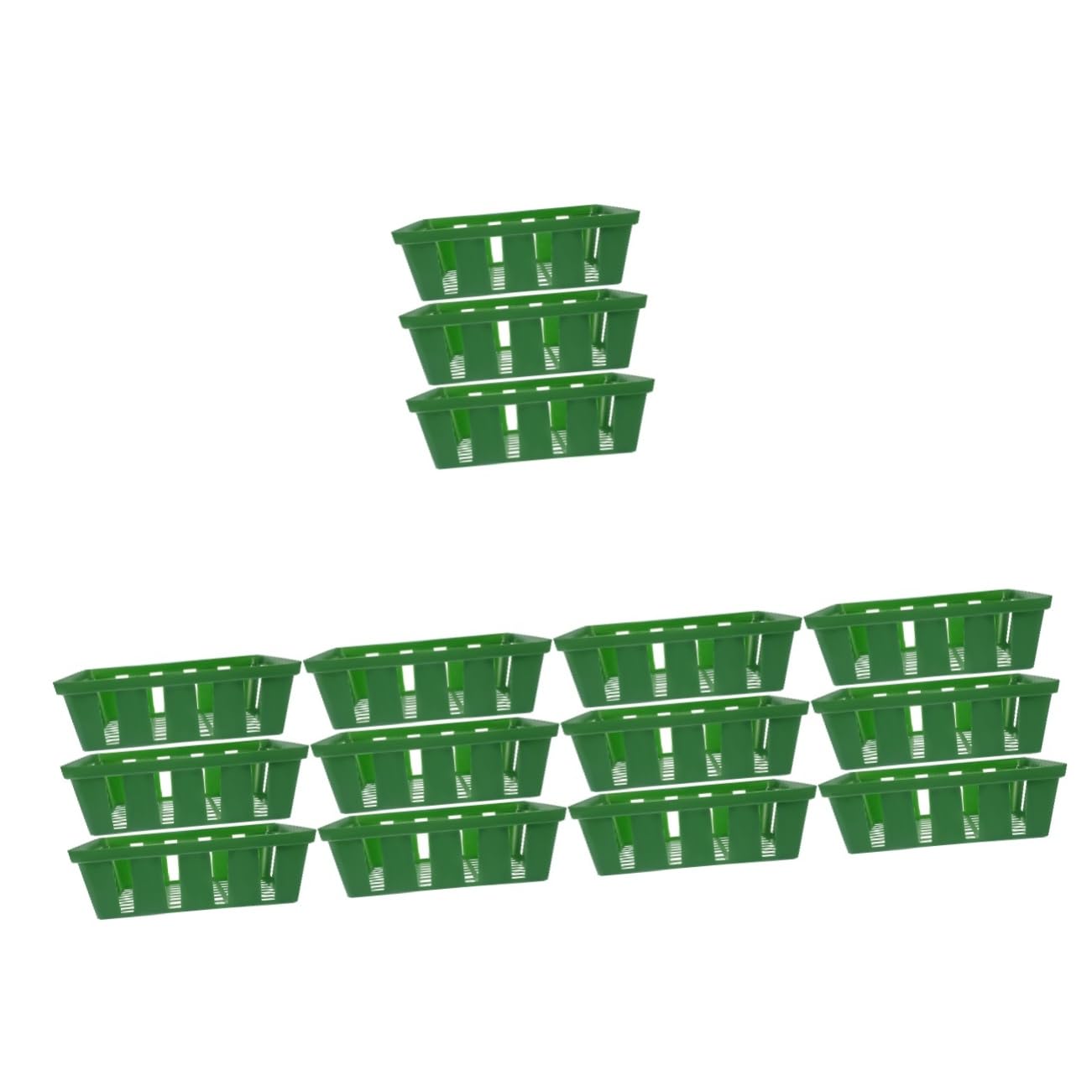 BESPORTBLE 15pièces Bacs De Culture Plastique pour Plantes Plateaux De Jardinage pour Et Légumes pour Culture Intérieure Et Extérieure