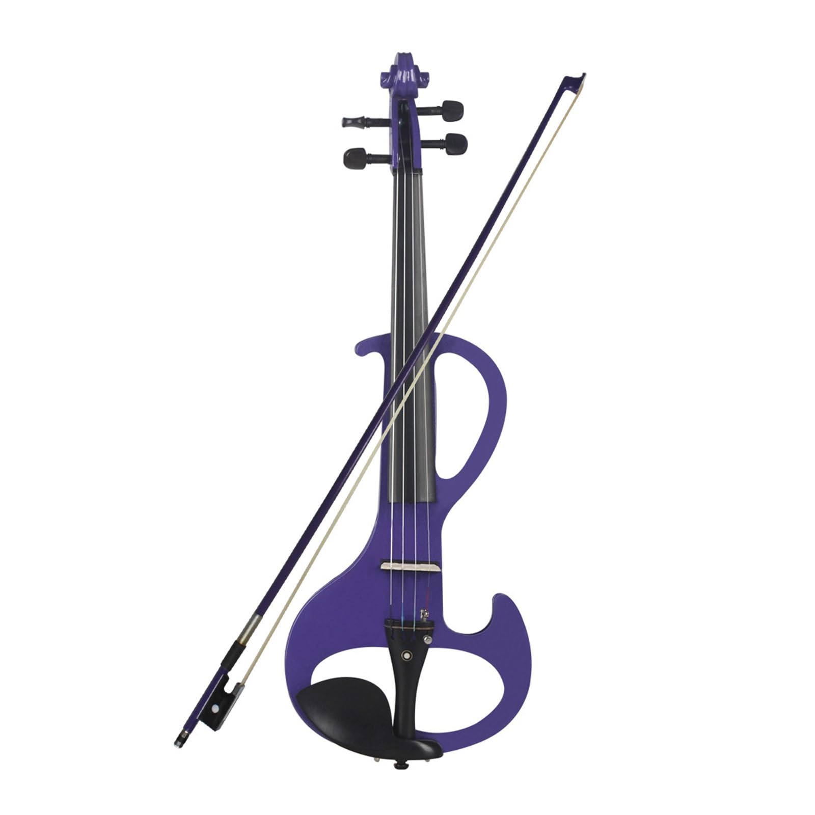 Violino Set Violino Elettronico 4/4 per Principianti Adulti per Suonare Strumenti A Corda Opzionali Violino Elettronico (Color : Purple)