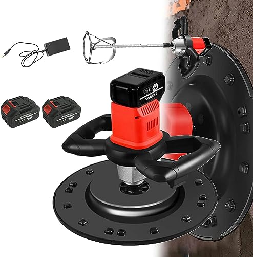 伟 祥 1680W - Lijadora eléctrica para paneles de yeso, máquina pulidora de superficie de pared 80-200 rpm de velocidad variable para hormigón, cemento, mortero, paleta, superficie de pared, máquina
