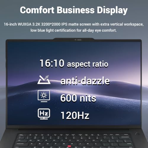 Image of Lenovo ThinkPad T1g 5070 Gaming Business AI Laptop, Intel Core Ultra 9 285H, RTX 5070, 16 inch Touchscreen 3.2K 120Hz, 64GB RAM, 2TB SSD, Fingerprint Reader, Backlit KB, Wi-Fi 7, Win 11 Pro, w /Bundle