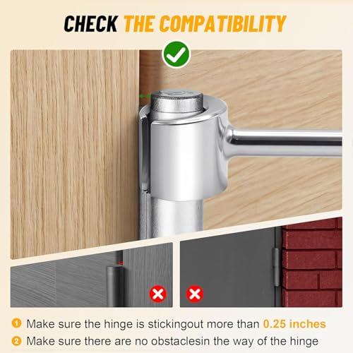Image of Door Hinge Adjustment Tool for Residential and Commercial, 0.55-0.74 inch Hinge Gap Adjusting Wrench for Door Quick and Efficient Solutions