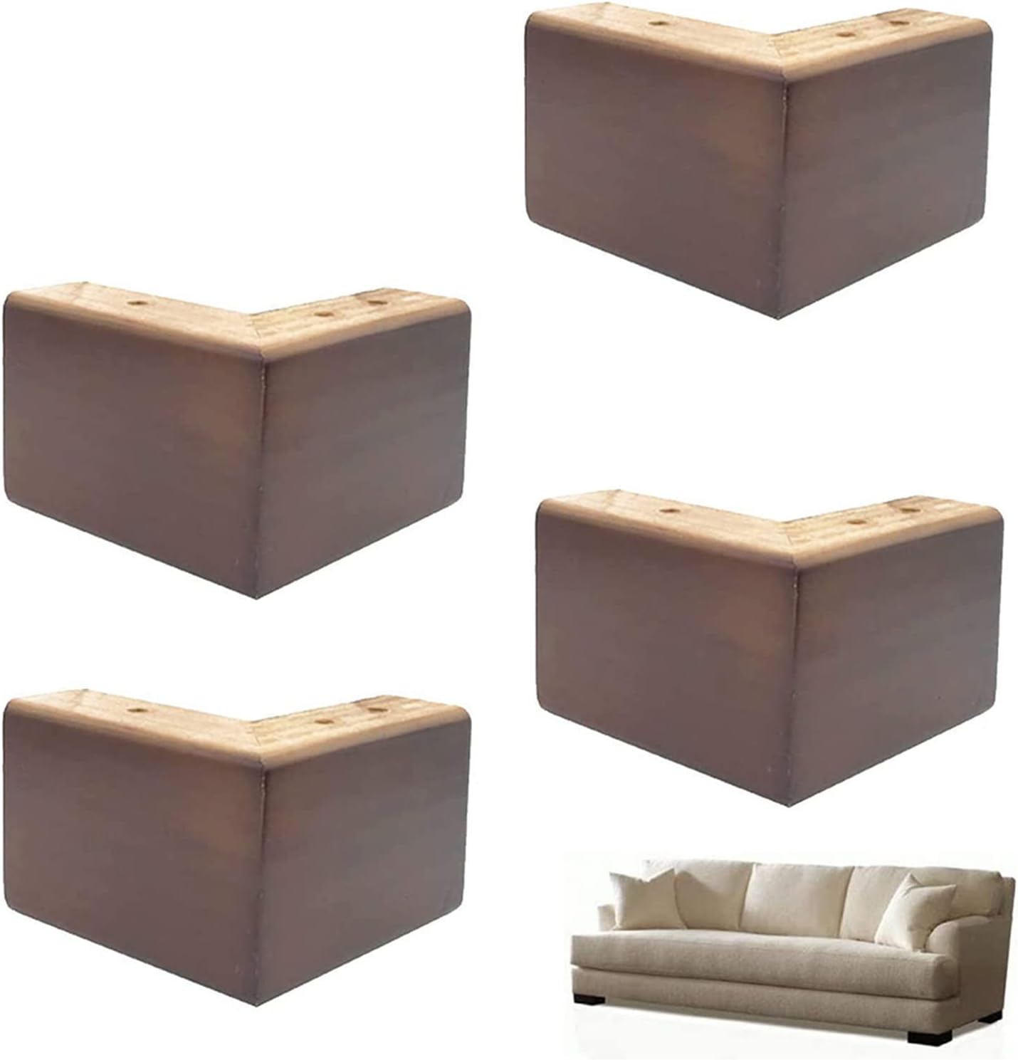 Wood Furniture Legs,Solid Wood Sofa Chair Replacement Legs