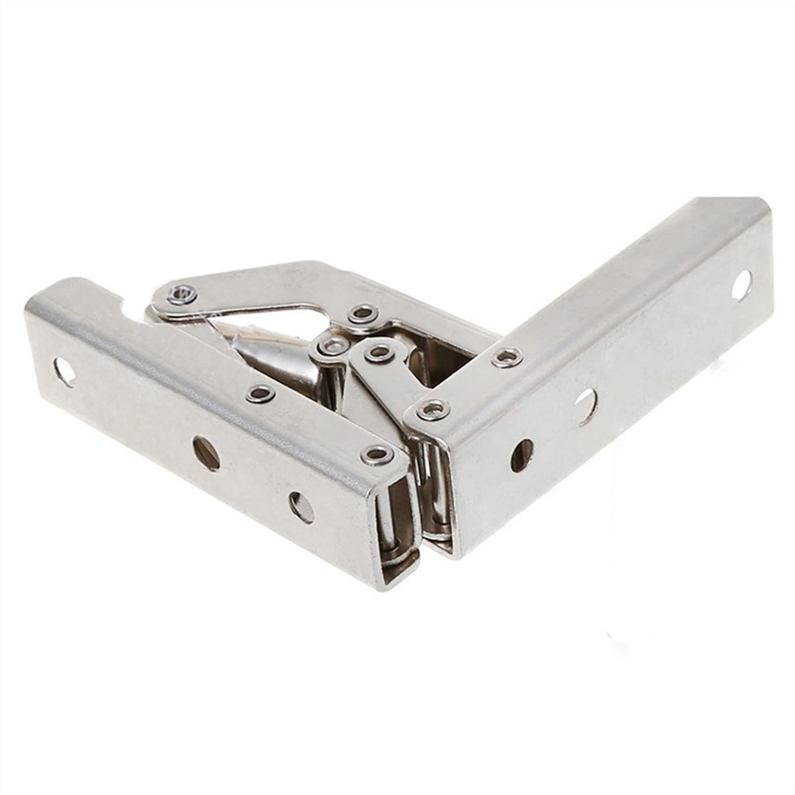 Nvsfzgiyg Silver 1 Piece Of Metal Hinge, Rust-Proof, Suitable For Wardrobe, Cabinet, Box