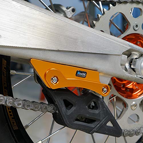 Nicecnc Orange Rear Swingarm Guard, Chain Guide Protector Compatible With Ktm 690 Enduro R 2013-2022 2021 2020 2021 2019 2018 2017 2016 2015 2014 2013 #TOP2