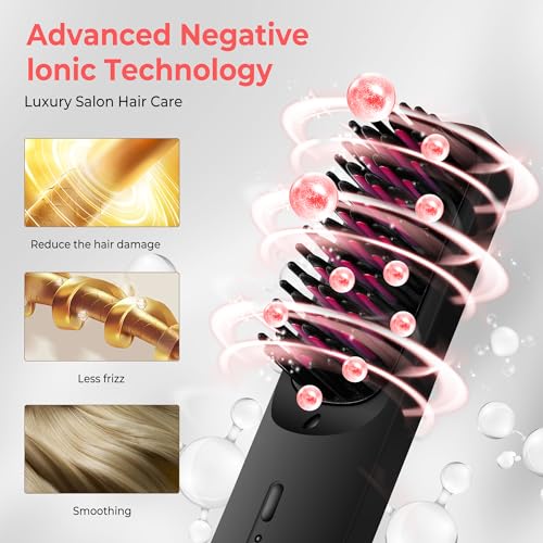UKLISS Cordless Hair Straightener Brush - Image 4