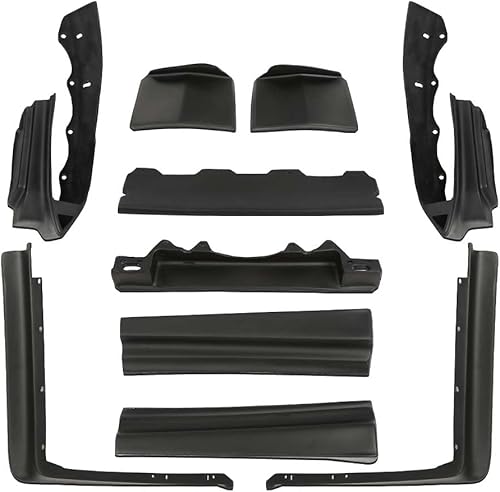 PIT66 Llenadores de parachoques, compatibles con Cadillac Deville, Fleetwood, Brougham Model Cars 1980-1992, color negro, Negro -