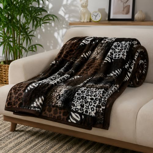 Image of Super Soft Printed Double Bed Blanket for Heavy Winter, Single Ply Mink Blanket King Size with 240 x 220 Cm -(Multicolor, Pack of 1) CP-123