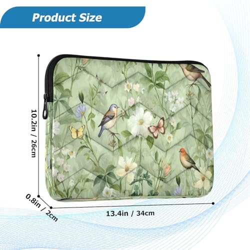Funda Floral de Laptop Spring Birds para 13-14 pulgadas miniatura 3