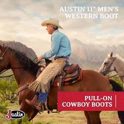 Justin Men's Austin II 11" tall Bent Rail Western Boot2