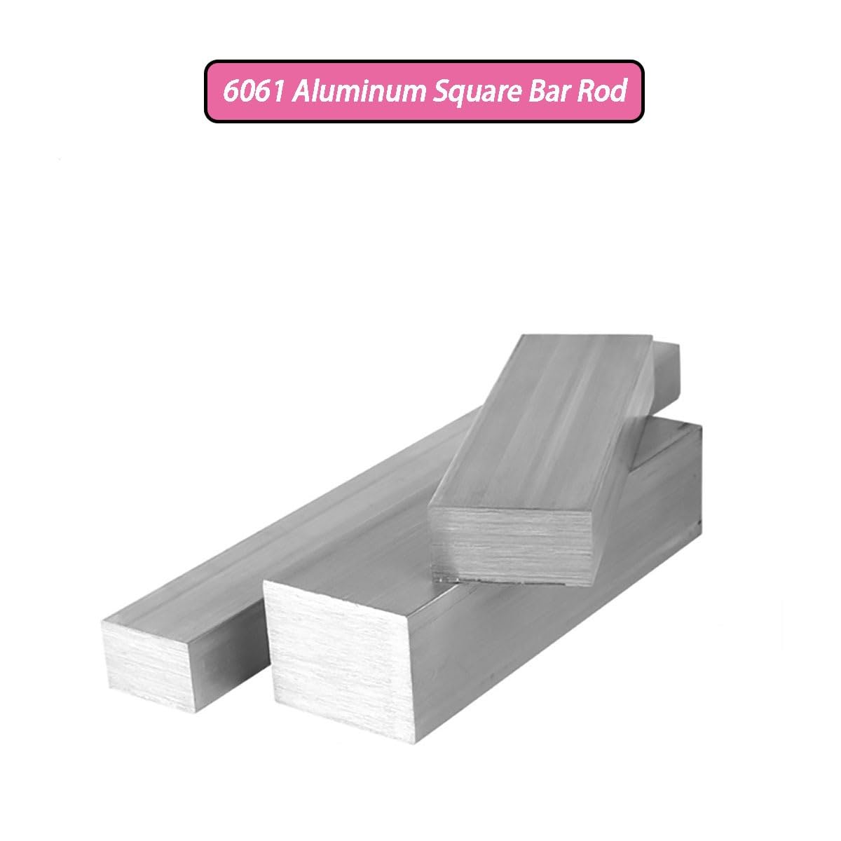 Longueur = 500 mm Barre plate en aluminium 6061, profil, barre carrée, épaisseur 1-20 mm, usinage personnalisé disponible