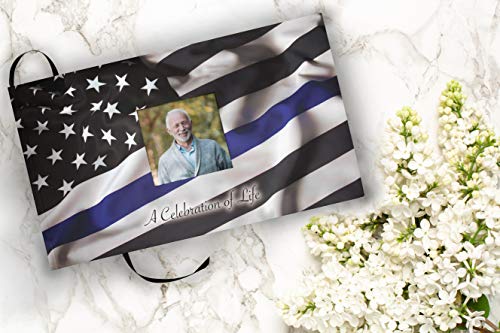 Image of Police Celebration of Life Funeral Guest Book for Memorial Service