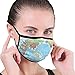 Produktbild jiaxingdalin Staubdichte Earloop Half Face Gesichtsmasken Atemschutz-Skate Winddichtes verstellbares Gummiband, Weltpolitische Karte
