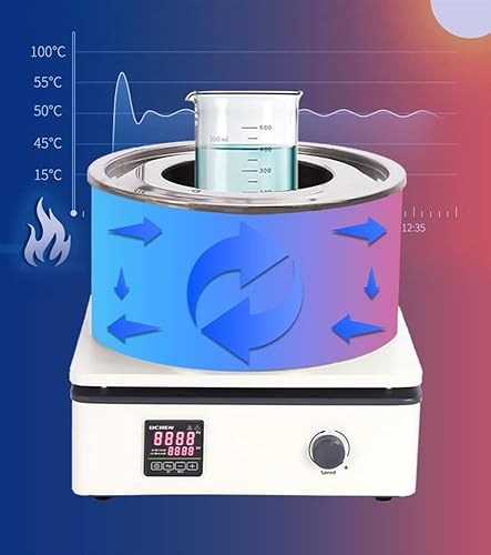 Miniatura 3 de Magnetic Stirrer, Magnetic Stirrer Hot Plate, 85-2 Magnet Stirrer with Digital Temperature Display & Speed Adjusting, Magnetic Mixer with Magnetic