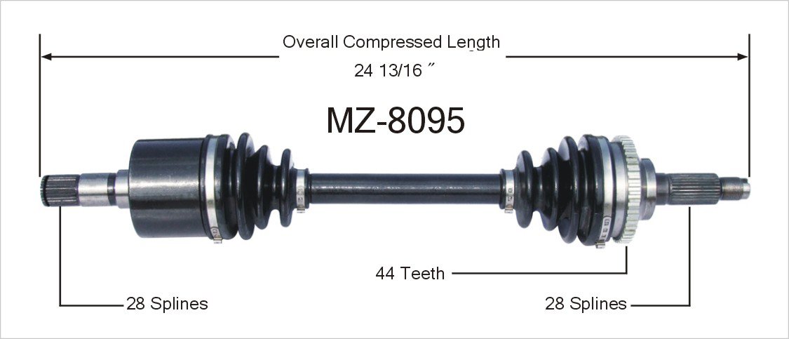 Amazon.com: SurTrack MZ-8095 CV Axle Shaft : Automotive