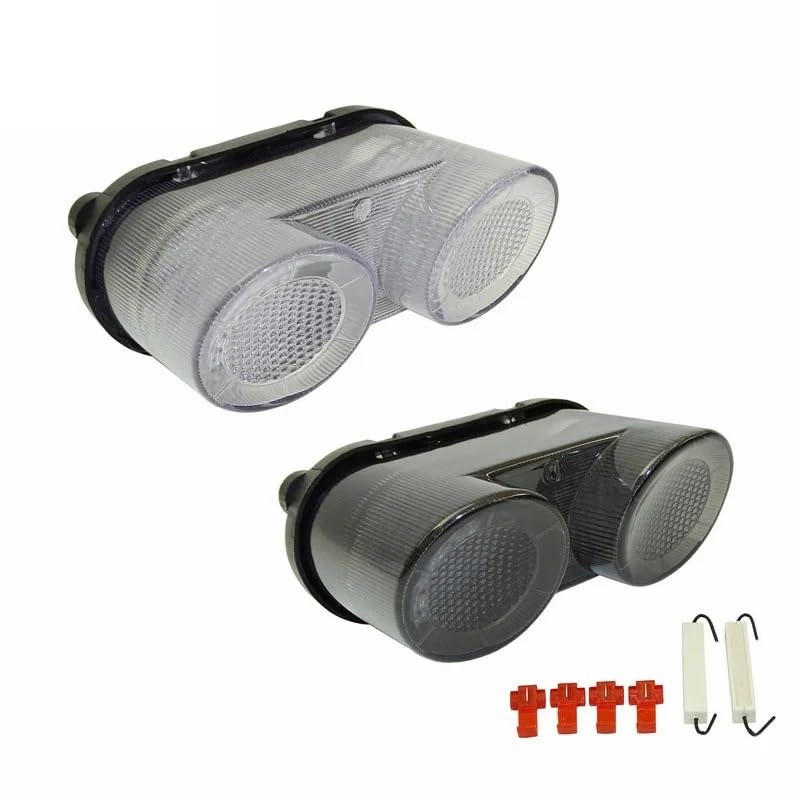 Luce Freno Posteriore Indicatori Di Direzione Freno Fanale Posteriore Moto Luce LED Integrata Per R1 2000-2001