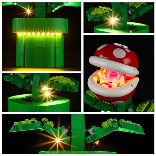 YEABRICKS LED Light for Lego-71426 Super Mario Piranha Plant Building Blocks Model (Lego Set NOT Included) - Image 4