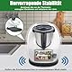 Diwoker Gleitbrett für Thermomix TM6 TM5, Thermomix Rollbrett TM6 mit Rollen und Handgriff, Thermomix Brett müheloses Verschieben Rollbrett aus Acryl Schwarz