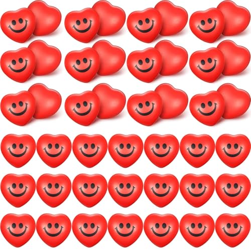 Heart Smile Face Stress Ball Pack 48pc