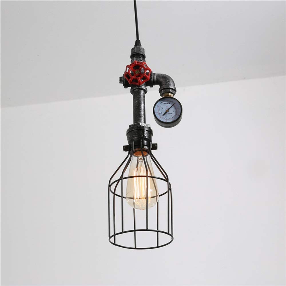 Lustre industriel cage rétro pour relooker un salon ou une salle de jeux vintage