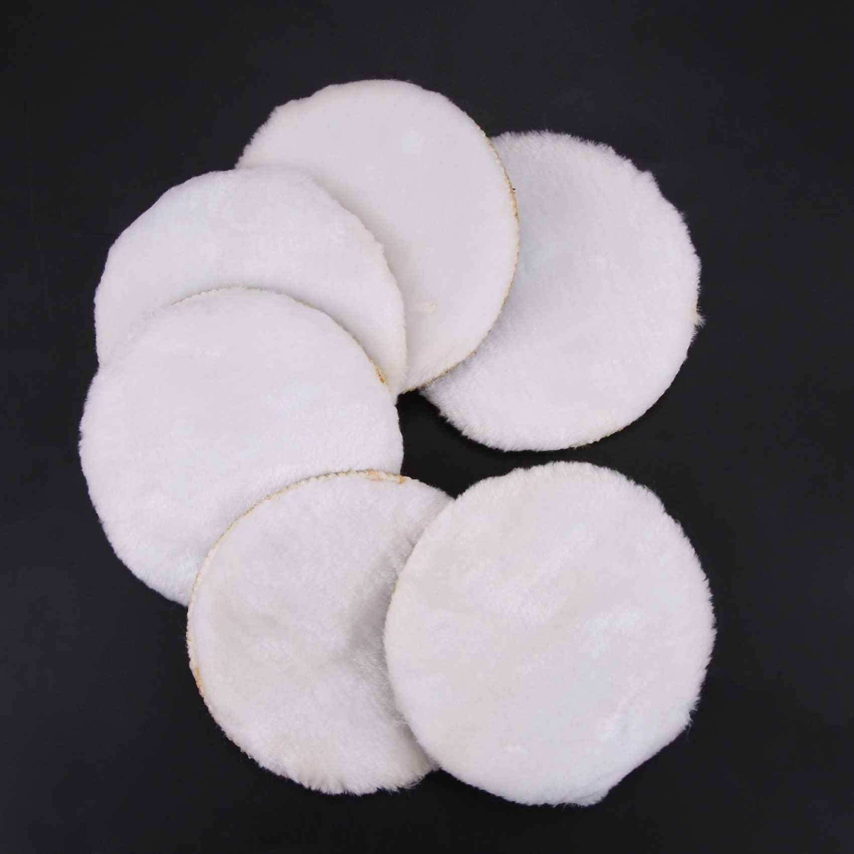 60 Pezzi 125mm Pad di Lucidatura Auto 5 Pollici Polacco Ceretta Tamponi Fibra Lucidatrice Pittura Auto Cura
