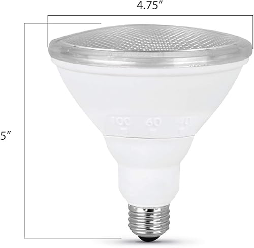 Miniatura 4 de Feit Electric IntelliBulb BeamChoice - Bombilla LED reflectora, interiorexterior, PAR38 en base E26, 90 CRI, regulable, equivalente a 90 vatios,