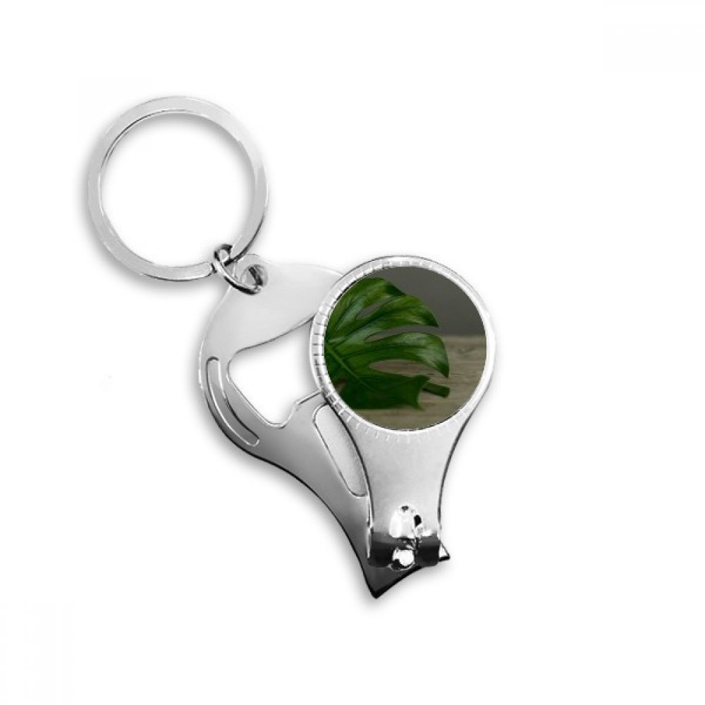 Table Leaf Plant Picture Nature Nail Nipper Ring Key Chain Bottle Opener Clipper