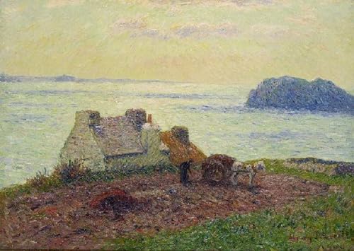 Peinture Henry Moret pour salon décoration murale contemporaine