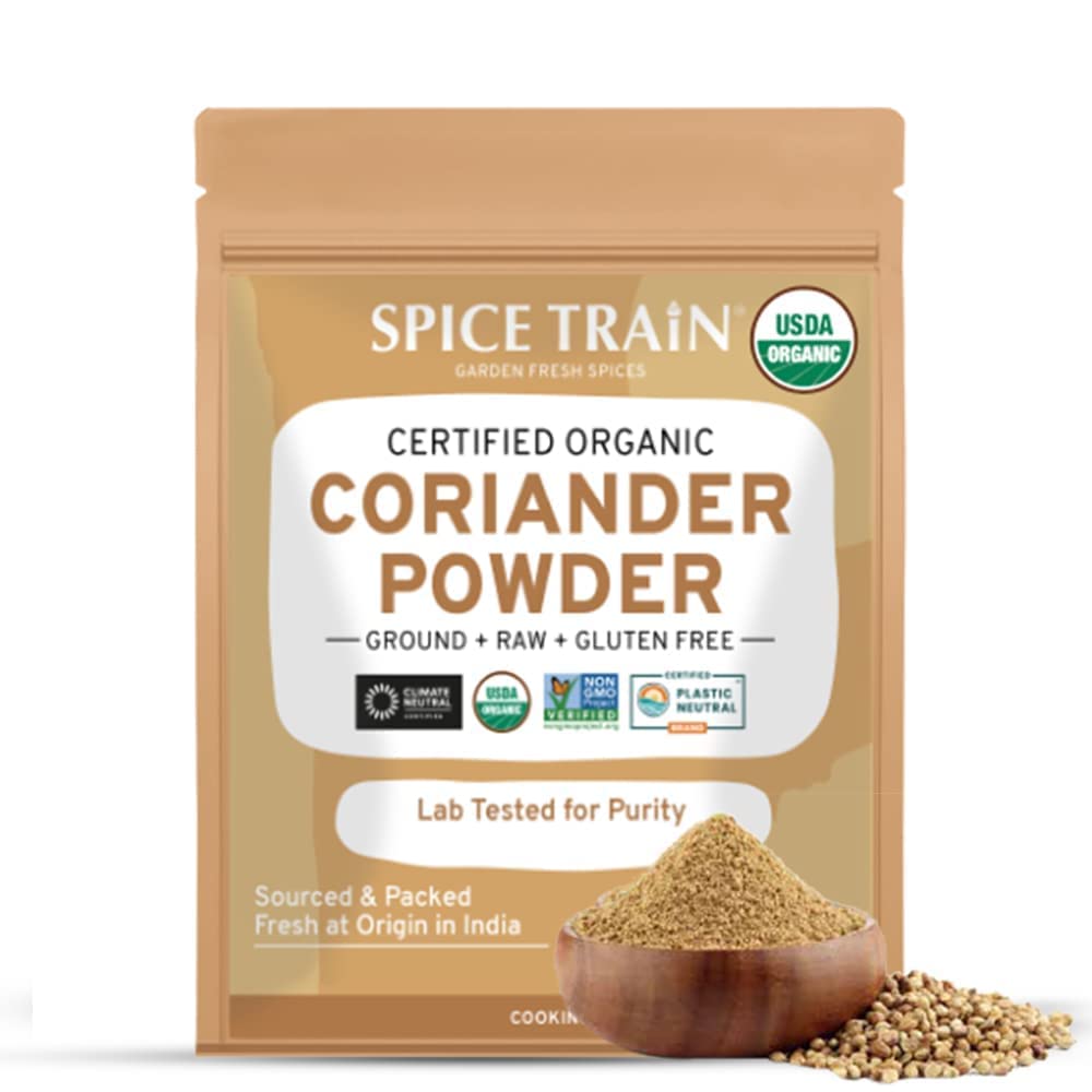 SPICE TRAIN, Organic Coriander Powder (397g/14oz) USDA