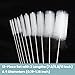 KUTO 12 Pcs Straw Cleaner Brush Kit with Nylon Bristles - Extra Long Pipe Cleaners for Tumbler, Water Bottle, Sippy Cup, Tubes & Hummingbird Feeders - 6 Different Diameters