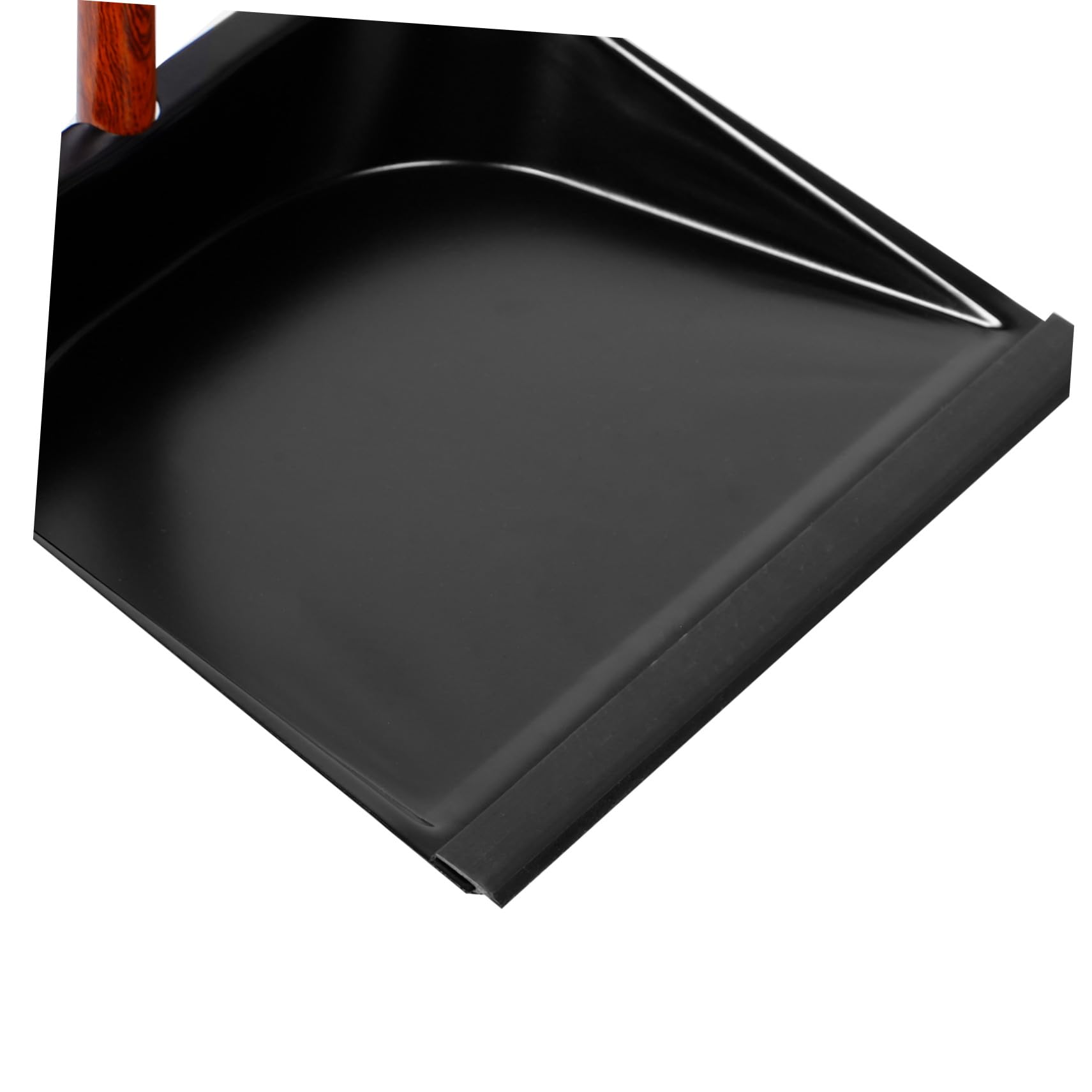 Escoba con Recogedor de Mango Largo, Madera y Crin, para Limpieza | Boca Ancha, Cerdas Suaves, Uso Versátil, para Salones y Limpieza Exterior