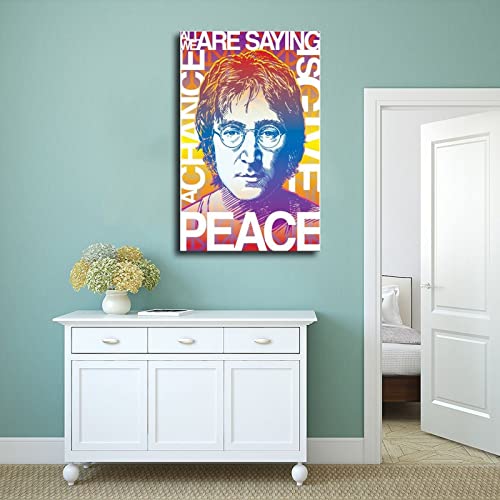 Poster John Lennon (13) sur toile pour décoration de chambre à coucher, paysage sportif, bureau, chambre, cadeau, 20 x 30 cm - Les Beatles, Paul McCartney, John Lennon, RIngo Starr, George Harrison Poster John Lennon (13) sur toile pour décoration de chambre à coucher, paysage sportif, bureau, chambre, cadeau, 20 x 30 cm – Image 5