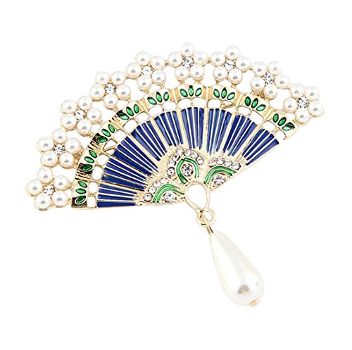 Scrox 1 Piezas Elegante Broche Forma Abanico broches
