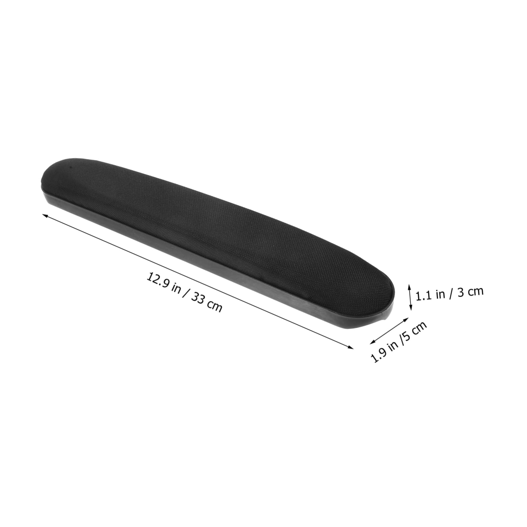 OSALADI 4 Paia Corrimano Antiscivolo braccioli Cuscino del bracciolo Imbottito ergonomico Guidare Parti della Parti di Ricambio per sedie a rotelle Pad CHIEDE Tessuto Nero