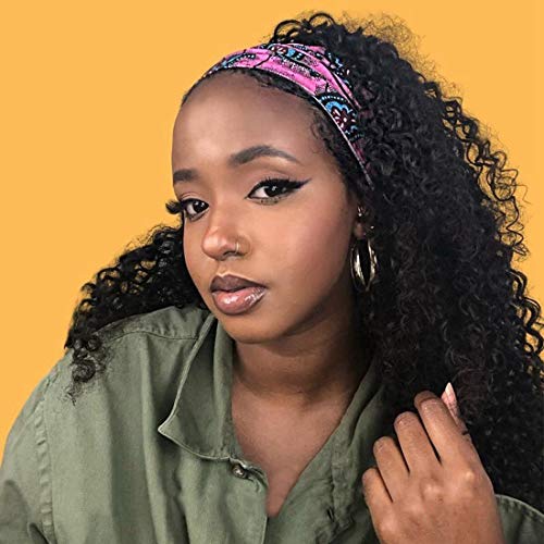image for Persephone Glueless Headband Wig Curly Human Hair Wigs for Black Women