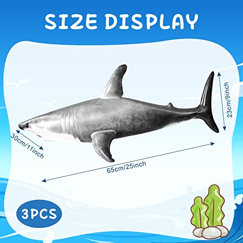 Image of 3PCS Inflatble Shark Starfish Pool Toy Balloons Birthday Party Decorations | Inflatable Pool Floats,Animal Balloons,Under the Sea Party,Mermaid Birthday,Baby Shower,Ocean Theme Classroom&Room Decor