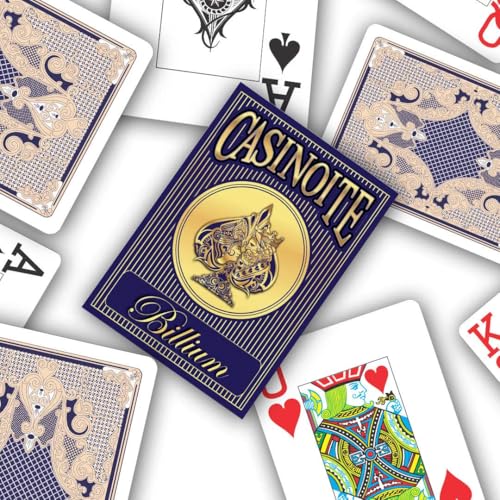 Image of Casinoite Billium Plastic Poker Playing Card (Blue)