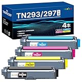 【Amazon.co.jp限定】マタインク ブラザー 用 TN-293/297 (BK/C/M/Y) 大容量タイプ 互換トナーカートリッジ Brother用 TN-293 TN-297 4色セット 個別包装 純正併用可能 TN293 TN297 トナー 対応機種：MFC-L3770CDW HL-L3230CDW