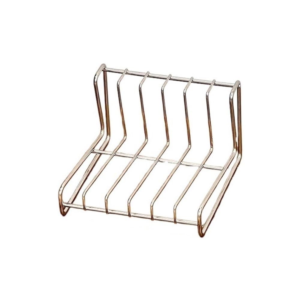 RYUQW3RE Cd Storage Rack Small Minimalist Stainless Steel CD Albums Record Rack for Home Office Desktop