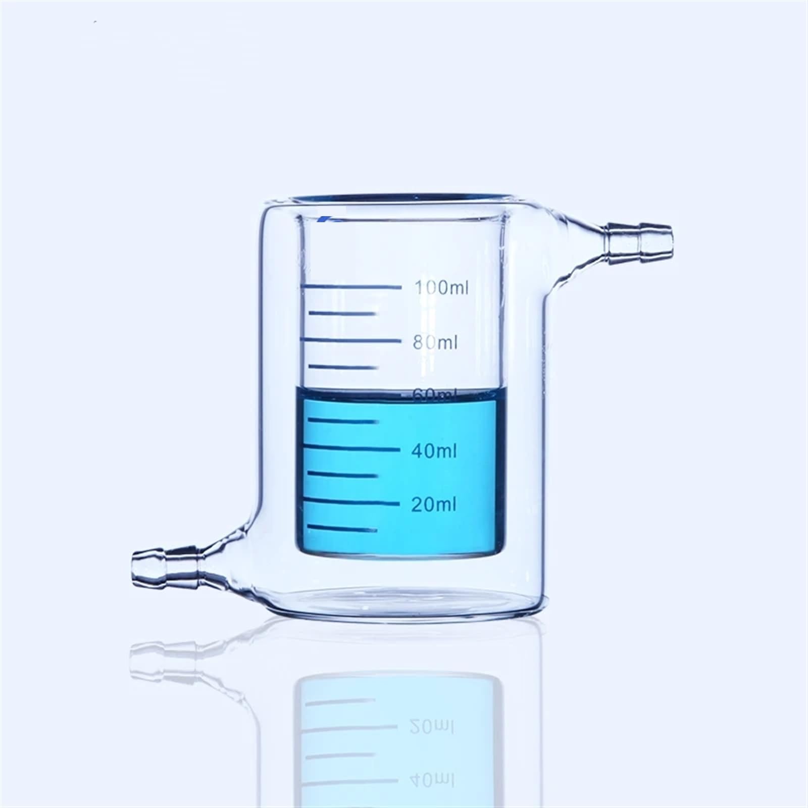 Juego de matraces de Vidrio, Vaso de precipitados de Vidrio borosilicato de Doble Capa de 50 ml a 500 ml(200ml)