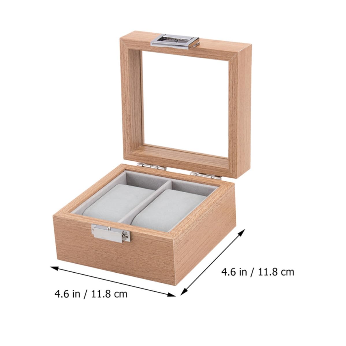 INOOMP 2 Pezzi Scatola Porta Orologi Uomo Legno a 2 Scomparti, Elegante