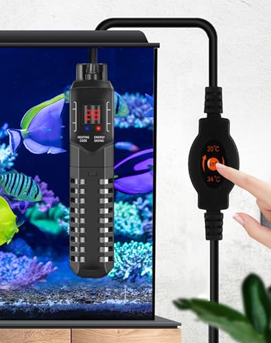 ShiawaseforU 水槽用ヒーター LEDデジタル 15-34℃ オートヒーター 淡水海水両用 魚 亀 水中式 日本語取扱説明書付き 500W の商品画像 5