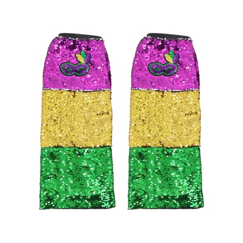 Greabuy Decoración de piernas para fiestas de baile de moda, adornos extraíbles con purpurina, mangas de disfraces, festivales, fiestas, disfraz brasileño, C, Talla única
