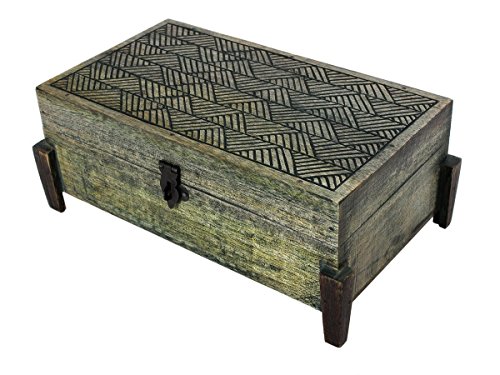 regalos del dia de padre, Caja de joyer?a de madera hechos a mano del recuerdo de almacenamiento de accesorios Tocador