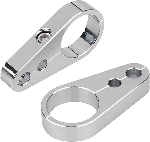 Miniatura 13 de Doble agujero negro 1 1/4 "motocicleta marco manillar embrague cable acelerador línea abrazadera para Harley Dyna Softail Touring Road King Street